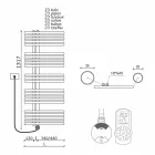 Radiador elétrico de parede de design moderno para banheiro de até 700 W - Peacock Viadurini