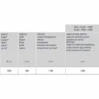 Radiador elétrico projetado para sala de estar ou banheiro com LED 1000 W - brilho Viadurini