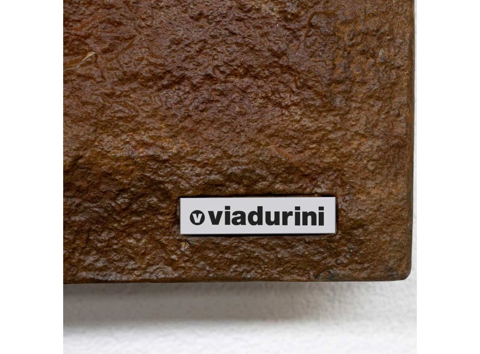 Radiador elétrico com acabamento Corten em pó de mármore italiano - Terraa Viadurini