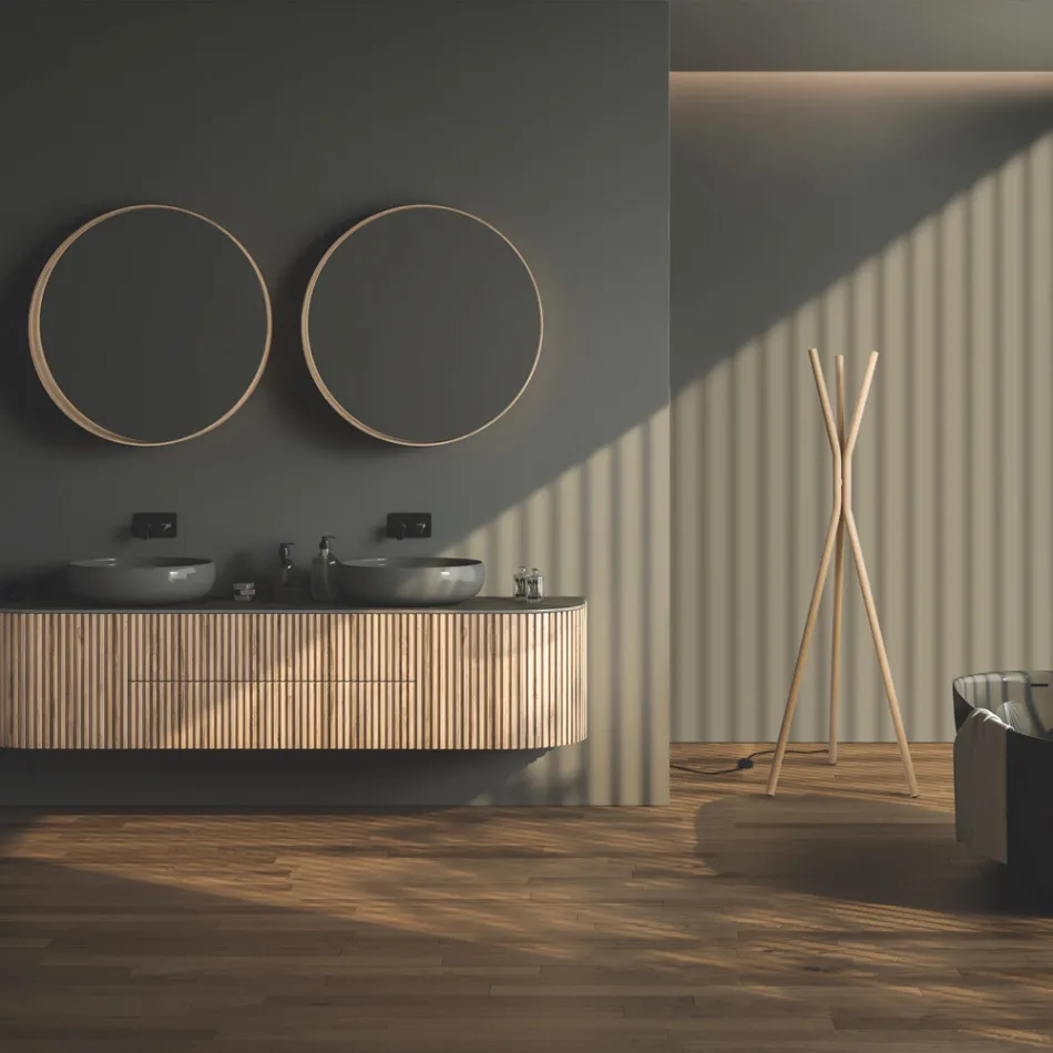 Radiador elétrico de aço independente com pedal - Tree Viadurini