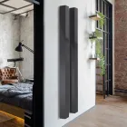 Radiador elétrico em aço carbono com dois acabamentos, fabricado na Itália - Ember Viadurini