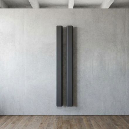 Radiador elétrico em aço carbono com dois acabamentos, fabricado na Itália - Ember Viadurini