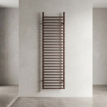 Radiador elétrico em aço carbono, marrom e cobre, fabricado na Itália - Ignis Viadurini