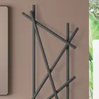 Radiador elétrico de aço com tubos de seção redonda fabricados na Itália - Random Viadurini