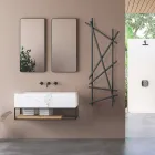 Radiador elétrico de aço com tubos de seção redonda fabricados na Itália - Random Viadurini