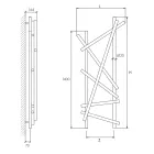 Radiador elétrico de aço com tubos de seção redonda fabricados na Itália - Random Viadurini