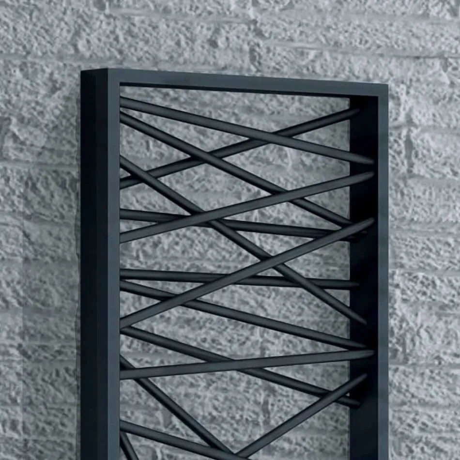 Aquecimento eléctrico em aço, estilo metropolitano Mikado Scirocco H Viadurini