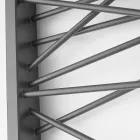 Aquecimento eléctrico em aço, estilo metropolitano Mikado Scirocco H Viadurini