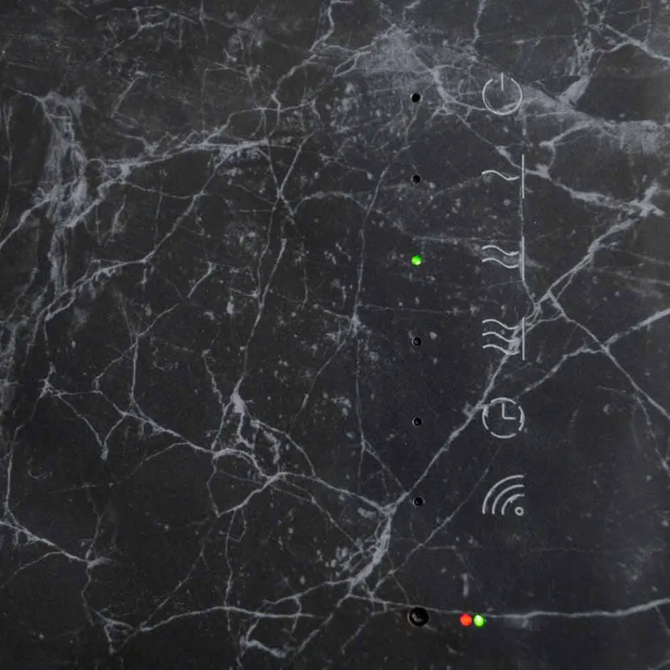 Radiador elétrico de vidro temperado com acabamento em pedra Jonny Viadurini