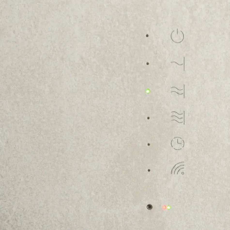 Radiador elétrico de vidro temperado com acabamento em pedra Jonny Viadurini