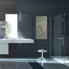 Radiador elétrico de vidro temperado com acabamento em pedra Jonny Viadurini