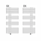Radiador elétrico de parede de design moderno para banheiro 400 W - pavão Viadurini