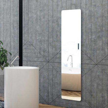 Radiador elétrico em vidro e alumínio, fabricado na Itália - Esmaltado Viadurini