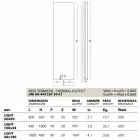 Dissipador de calor elétrico vertical com tampa de aço Scirocco H Light Viadurini