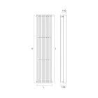 Radiador Hidráulico com Série Dupla de Elementos Planos Fabricado na Itália - Macedônia Viadurini