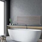 Radiador Hidráulico com Elementos de Seção Quadrada Simples Fabricado na Itália - Nougat Viadurini