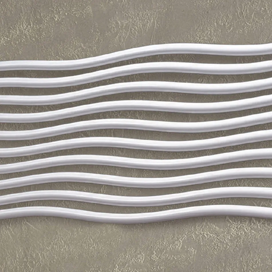 Radiador Hidráulico com Elementos Horizontais Curvos Fabricado na Itália - Zucchero Viadurini