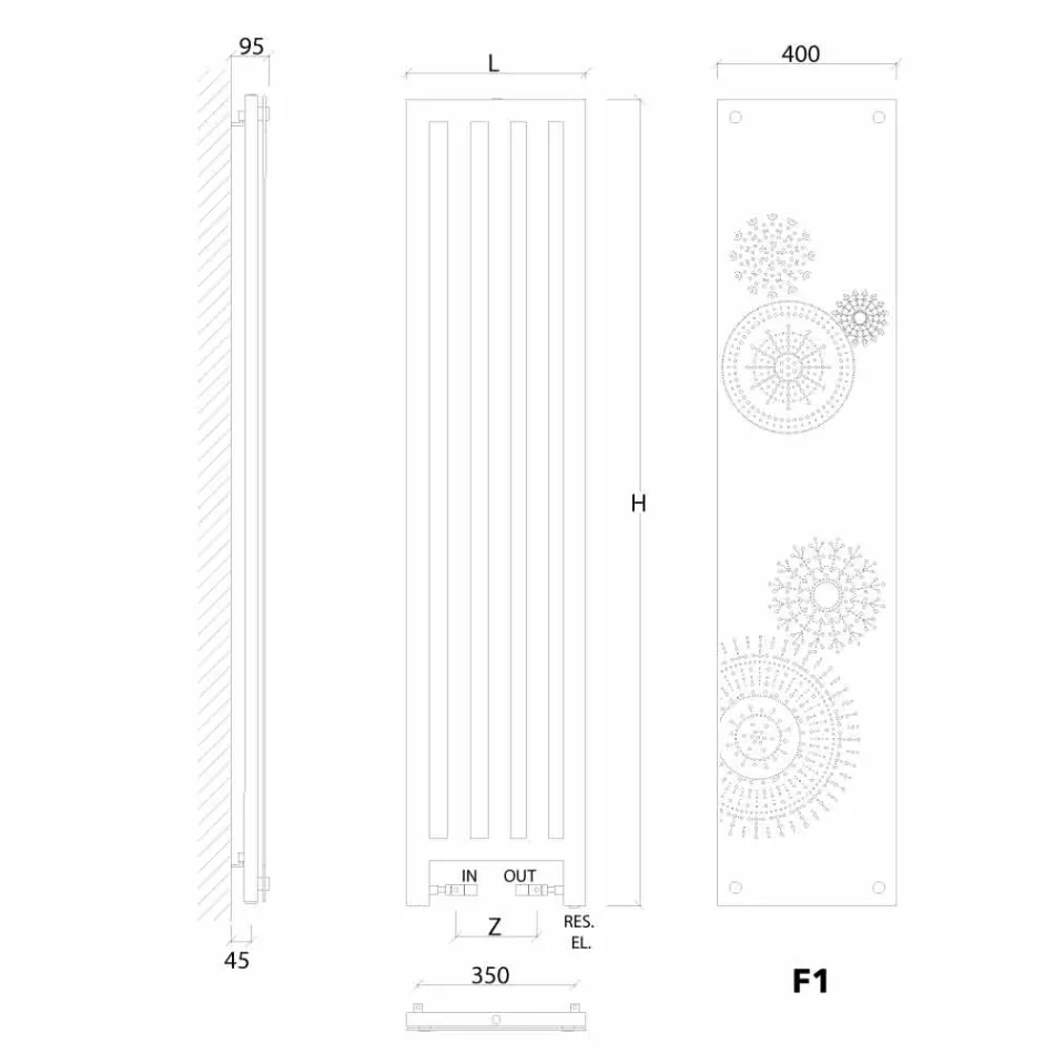 Thermowell design hidráulico com capa novo vestido por Scirocco H Viadurini