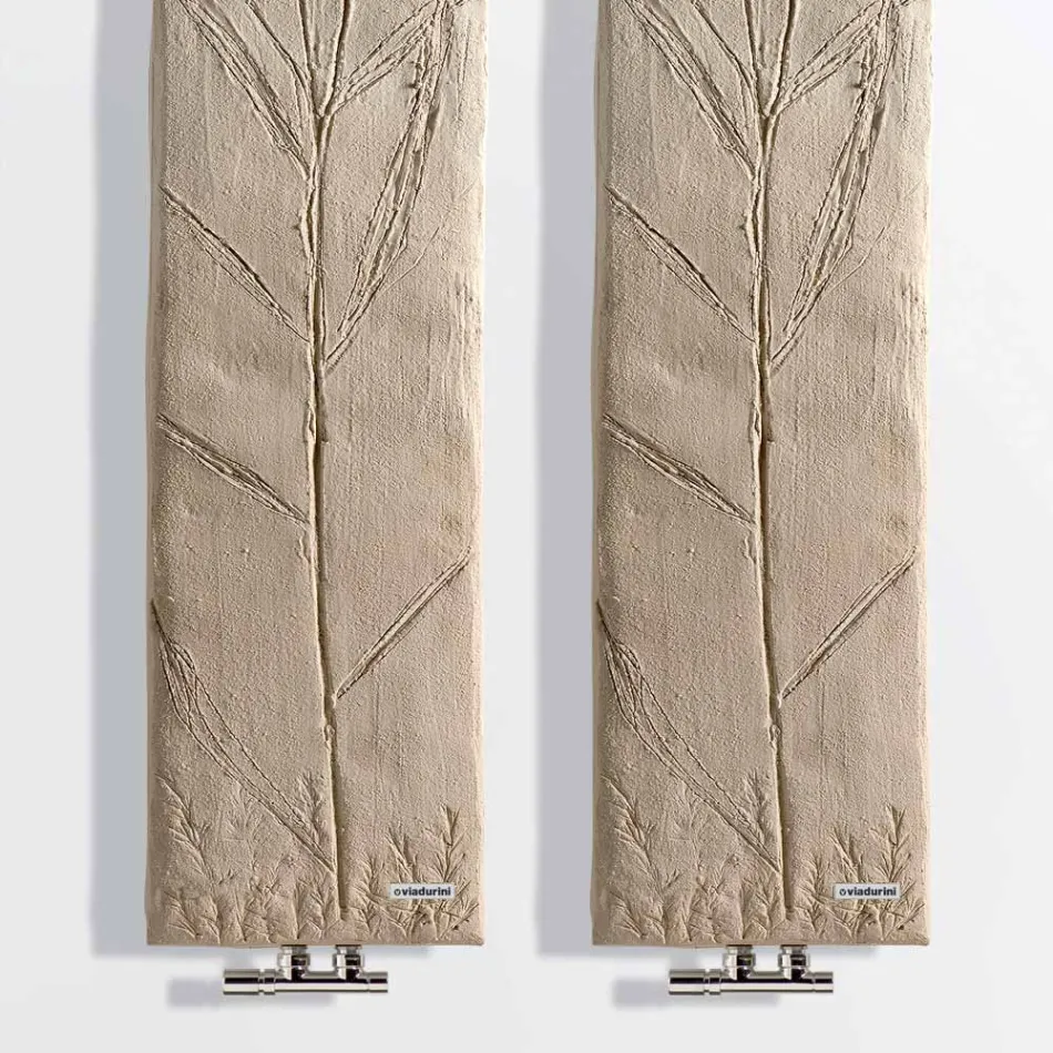 Radiador hidráulico até 480 Watt em pó de mármore italiano - Naturae Viadurini