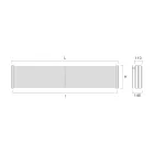 Radiador Hidráulico em Aço com Seção Tripla de Elementos Made in Italy - Ciambella Viadurini