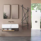 Radiador Hidráulico de Aço com Tubos de Seção Redonda Fabricado na Itália - Aleatório Viadurini