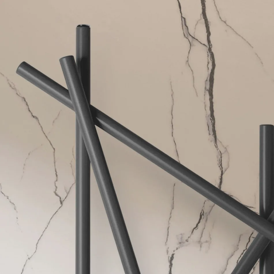 Radiador Hidráulico de Aço com Tubos de Seção Redonda Fabricado na Itália - Aleatório Viadurini