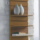 Aquecimento hidráulico em aço, prateleiras em carvalho, Utility Scirocco H Viadurini