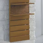 Aquecimento hidráulico em aço, prateleiras em carvalho, Utility Scirocco H Viadurini