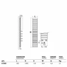 Aquecimento hidráulico em aço, prateleiras em carvalho, Utility Scirocco H Viadurini