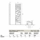 Termopar de aço hidráulico, estilo metropolitano Mikado Scirocco H Viadurini
