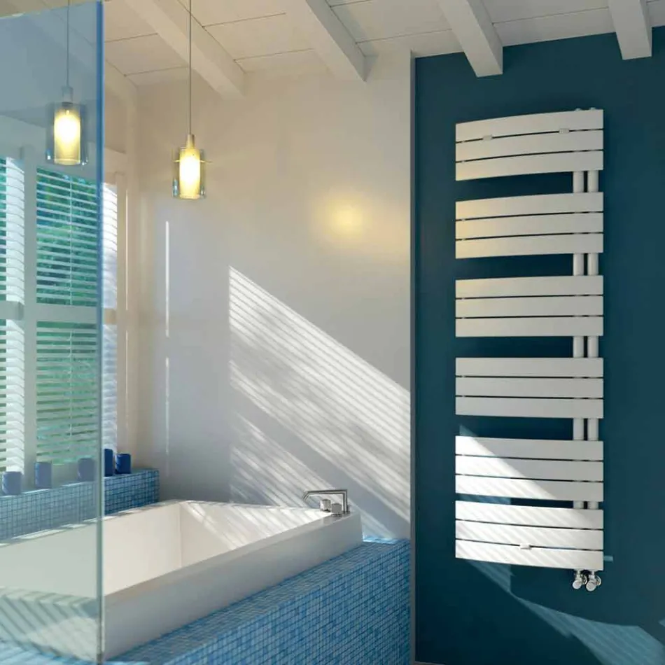 Favo de mel hidráulico em aço lacado branco com vela Sail Scirocco H Viadurini