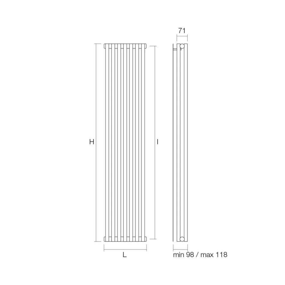 Radiador Hidráulico Fabricado com Estrutura em Aço Carbono - Sorvete Viadurini
