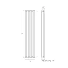 Radiador Hidráulico Fabricado em Aço Carbono Fabricado na Itália - Cannoli Viadurini