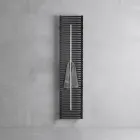 Radiador em aço carbono com toalheiro, fabricado na Itália - Lux Viadurini