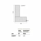 Calefator hidráulico do encanamento do projeto moderno Tijolo por Scirocco H Viadurini