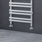 Toalheiro aquecido misto em aço carbono Fabricado na Itália - Bávaro Viadurini