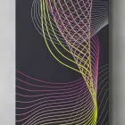 Radiador elétrico montado na parede moderno em aço com decoração de 1000 watts - Kelvin Viadurini