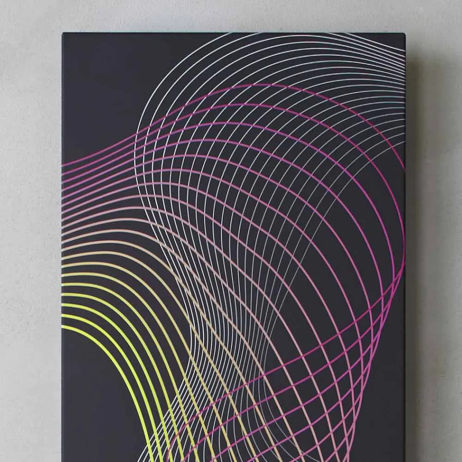 Radiador Hidráulico Moderno de Parede em Aço com Decoração de 839 Watts - Kelvin Viadurini