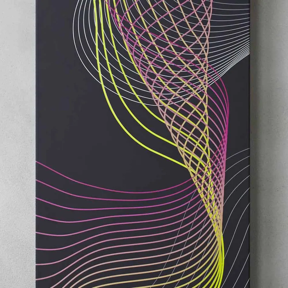 Radiador Hidráulico Moderno de Parede em Aço com Decoração de 839 Watts - Kelvin Viadurini