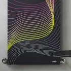 Radiador Hidráulico Moderno de Parede em Aço com Decoração de 839 Watts - Kelvin Viadurini