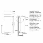 Radiador de toalha com design elétrico vertical de até 1000 watts - Rebel Viadurini