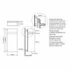 Radiador Toalheiro Design Vertical Hidráulico até 719 watts - Rebelde Viadurini