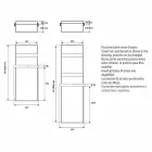 Radiador Toalheiro Design Vertical Hidráulico até 719 watts - Rebelde Viadurini