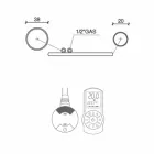 Toalheiro elétrico aquecido em aço cromado design 700 W - Peacock Viadurini