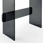 Penteadeira de maquiagem com espelho e gaveta de vidro 3 acabamentos - Salvie Viadurini