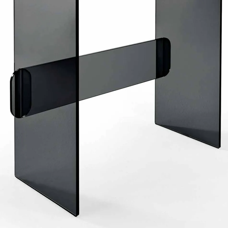 Penteadeira de maquiagem com espelho e gaveta de vidro 3 acabamentos - Salvie Viadurini