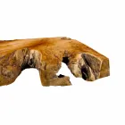 Tampo de banheiro suspenso em madeira maciça de teca, peça única - perfeito Viadurini