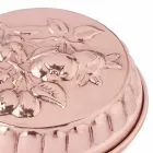 Forma redonda de cobre estanhado à mão com decoração de frutas 28 cm - Gianmattia Viadurini