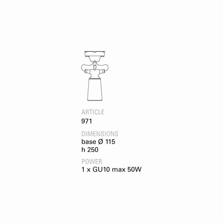 Plafon de cerâmica Toscot Battersea, design moderno Viadurini