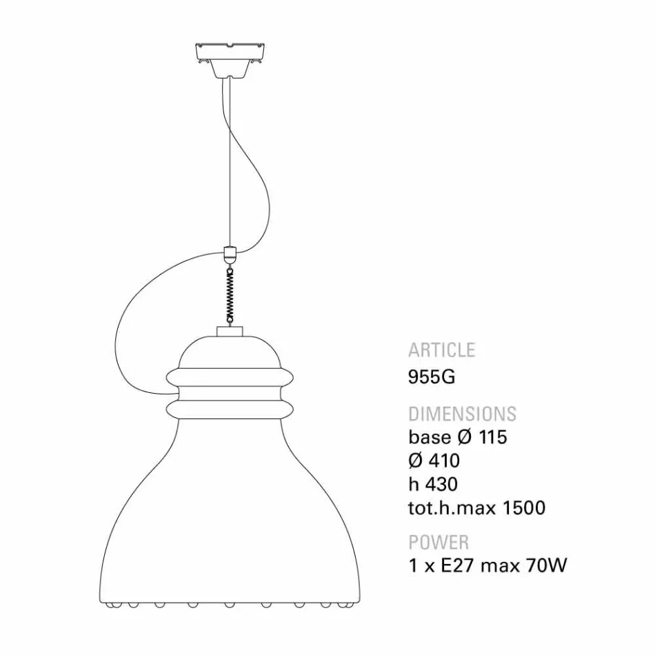 Toscot Battersea luminária contemporânea de cerâmica Viadurini